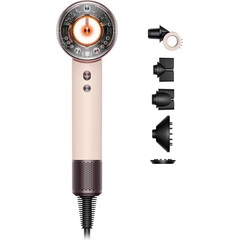 Фен Dyson Supersonic Nural HD16 Straight+Wavy (Ceramic Pink/Rose Gold), Комплектация: Без кейса, Диффузор: Есть , Вариант комплекта: Straight+Wavy, Цвет: Ceramic Pink/Rose Gold, Тип вилки: AU